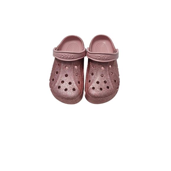 Crocs Special Edition Pink Glitter Size 7 - Picture 2 of 8